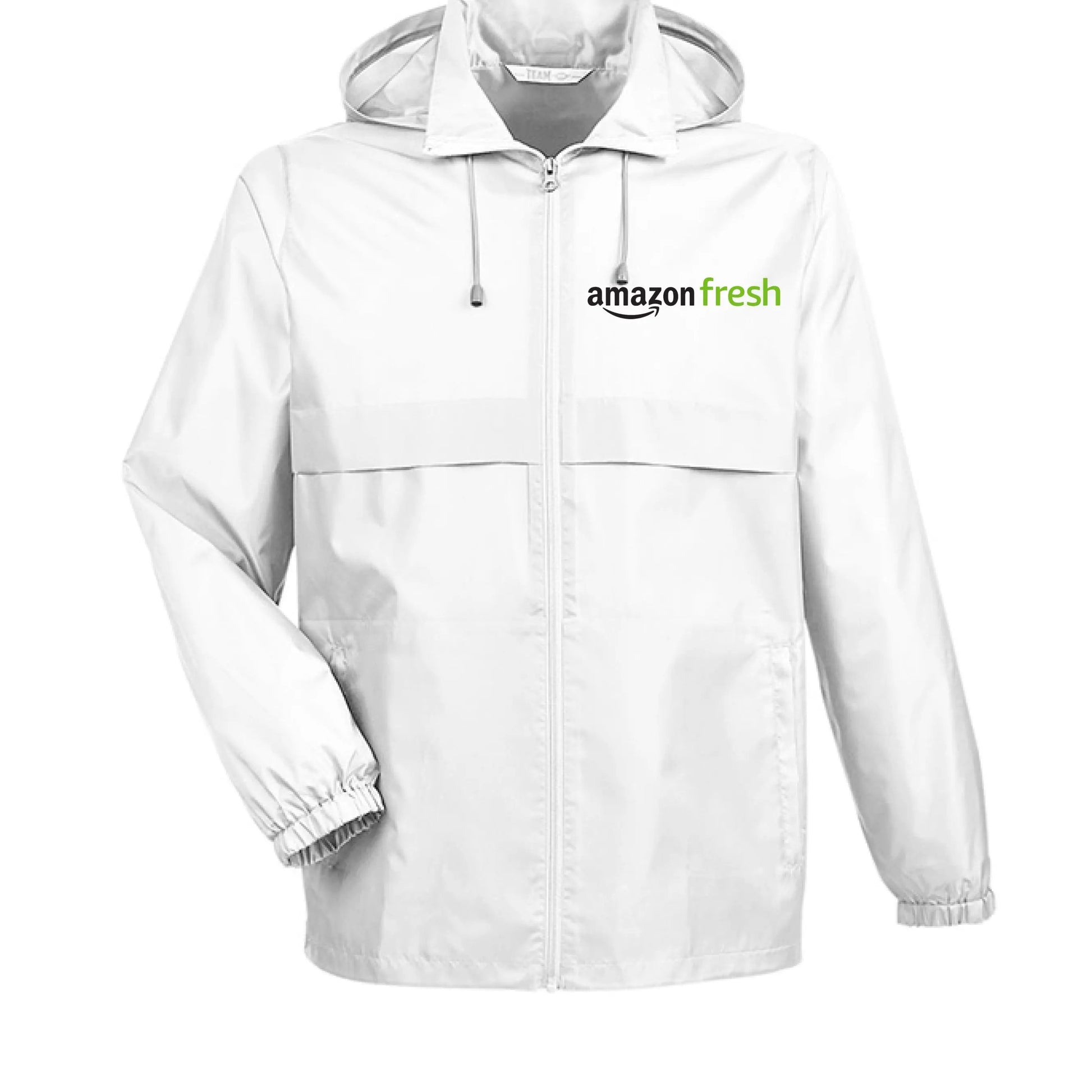 amazon fresh rain jacket WHITE - FRONT