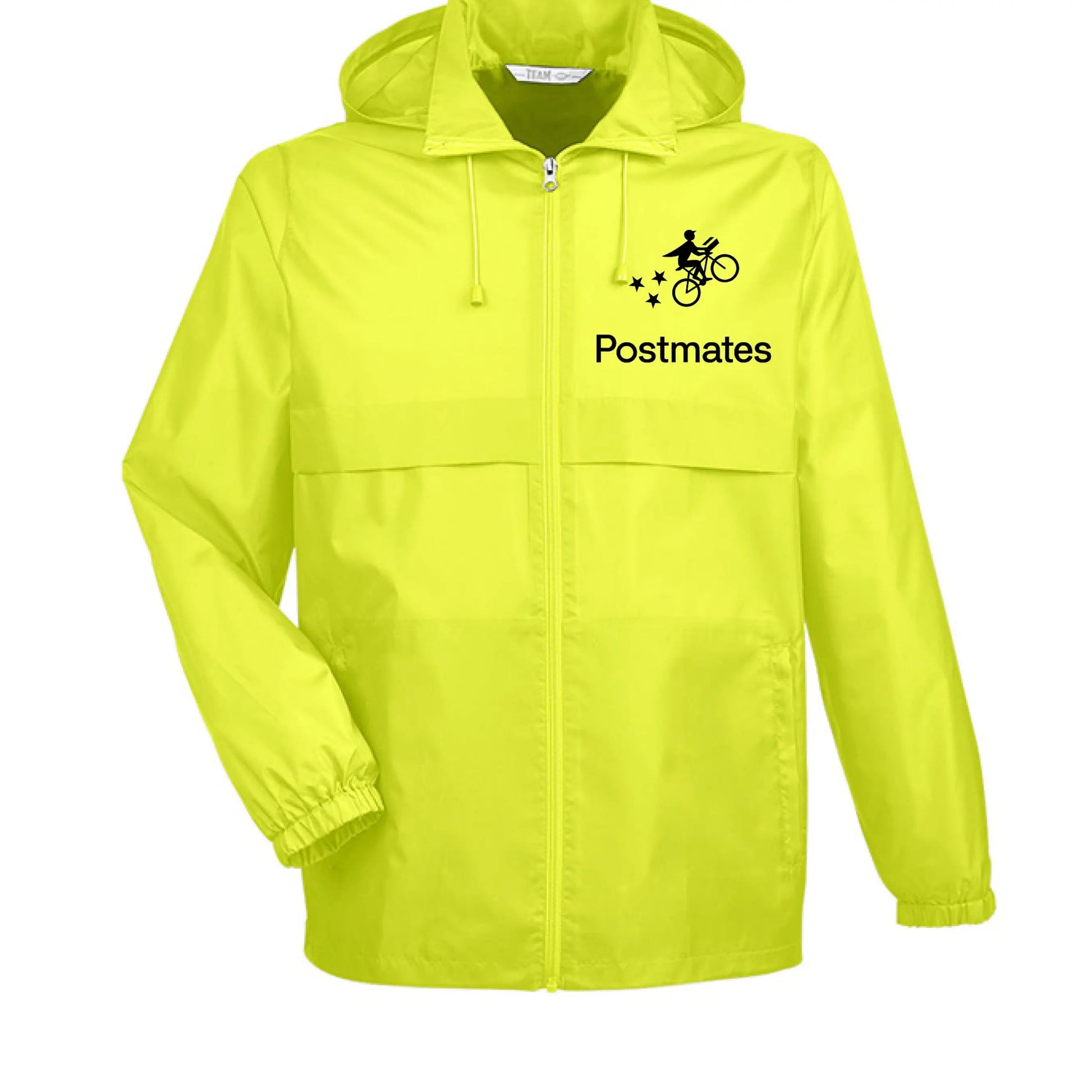 postmates rain jacket SAFETY YELLOW - FRONT