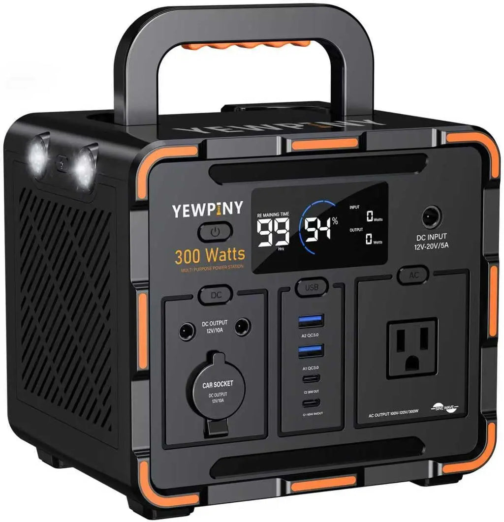 300W Portable Power Station, Solar Generator 259Wh, 70,000mAh LiFePO4 Battery with 65W USB-C PD&Pure Sine Wave AC, Solar Charging for Camping,Home Backup,Emergency Power(SOS Light & LCD Display) (Not For Purchase) Amazon Only!