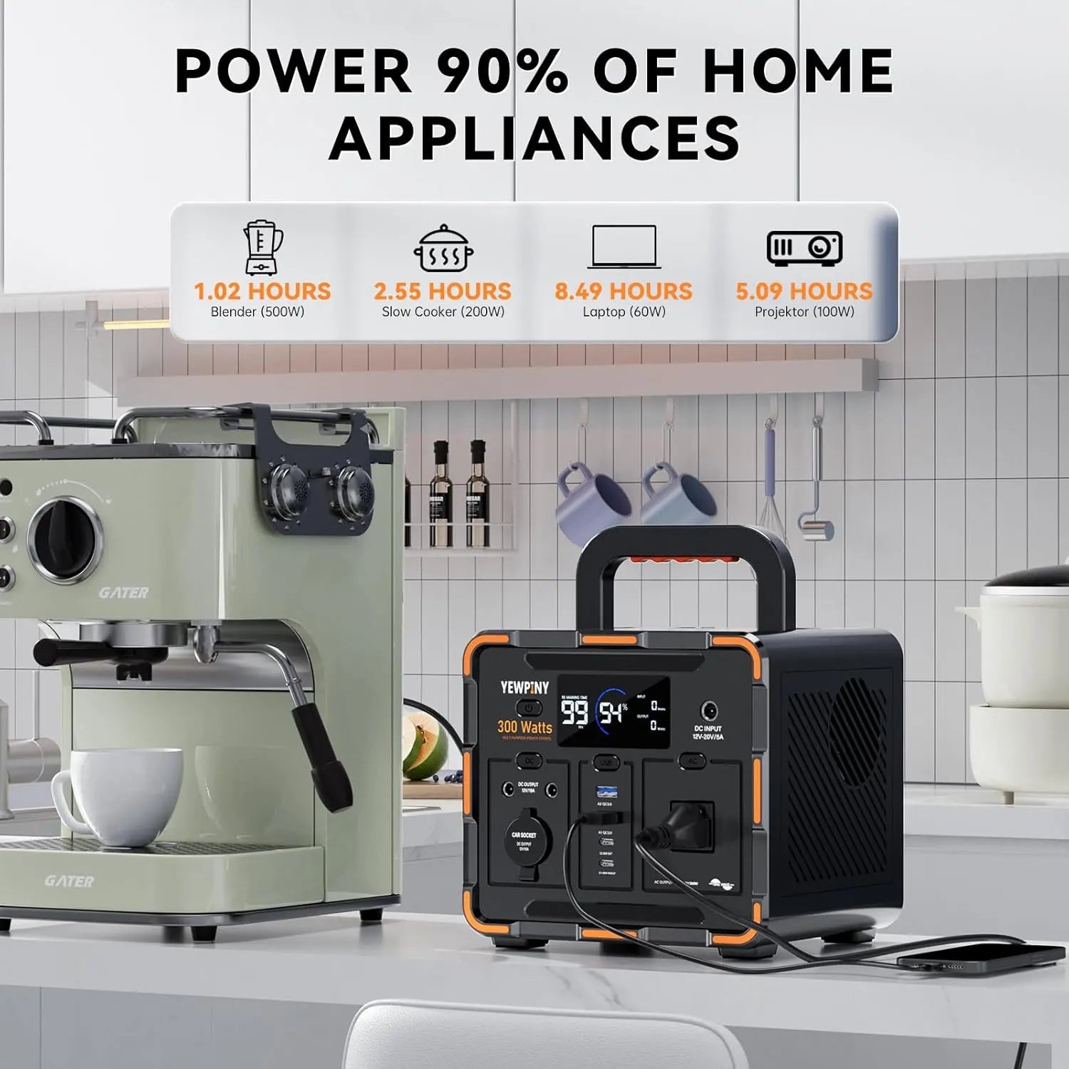 300W Portable Power Station, Solar Generator 259Wh, 70,000mAh LiFePO4 Battery with 65W USB-C PD&Pure Sine Wave AC, Solar Charging for Camping,Home Backup,Emergency Power(SOS Light & LCD Display) (Not For Purchase) Amazon Only!