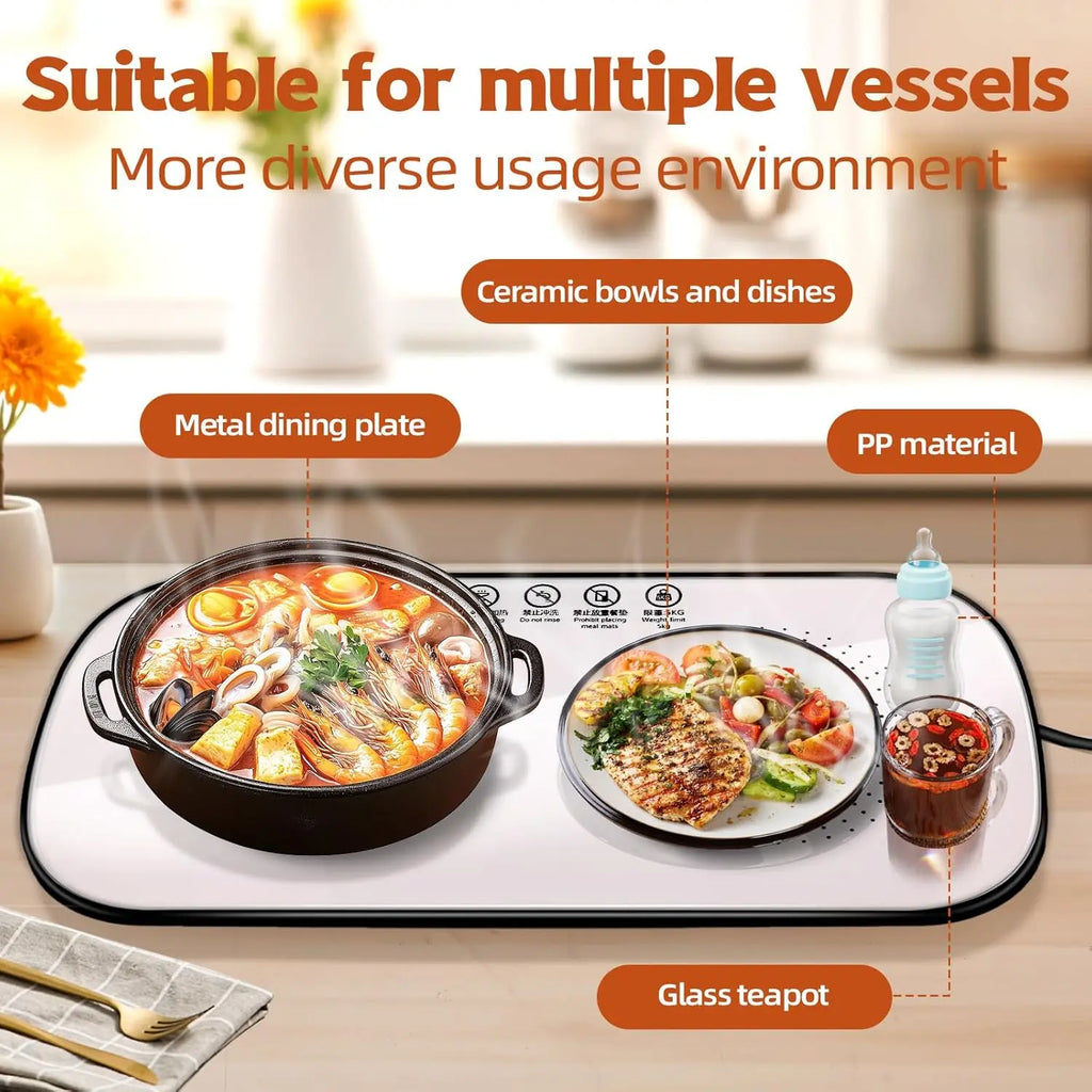 Electric Warming Tray,Food Warming Mat,Graphene Heating Film Food Warmers for Parties, Heating Fastly in 10s, Portable Design Warming Mat for Food,Warming Trays for Buffets Party,2Pack (Not For Purchase) Amazon Only!