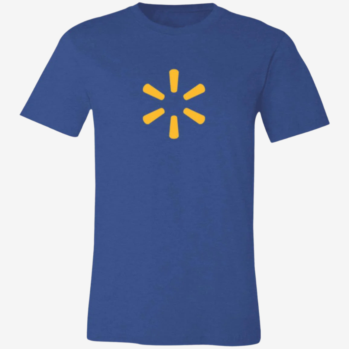 Womens Blue Walmart Spark Logo T Shirt Food Delivery Merch, Front