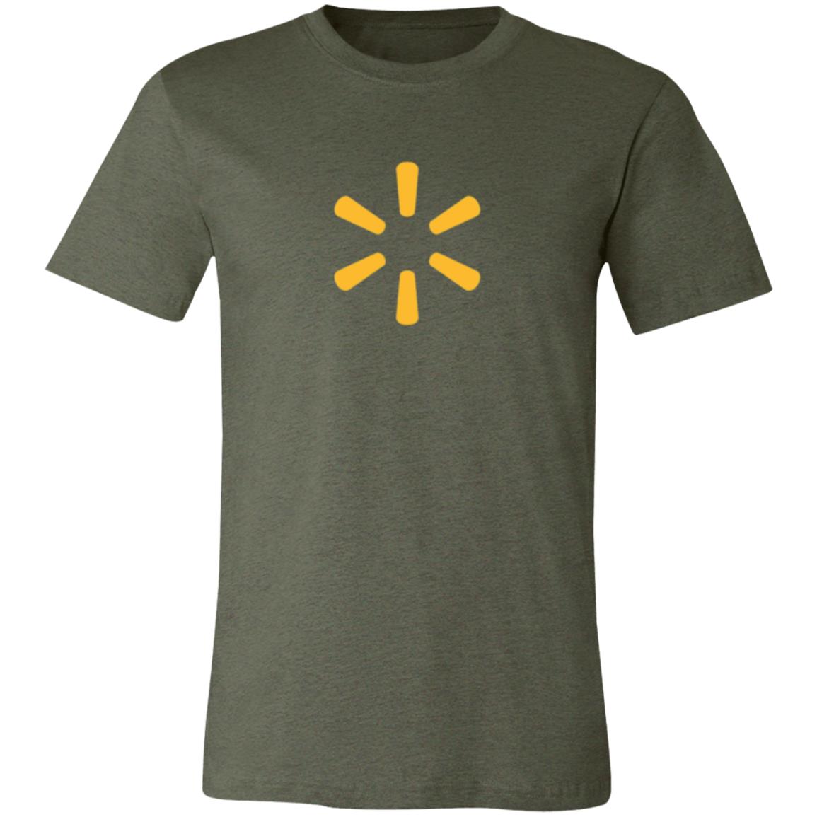 Womens Green Walmart Spark Logo T Shirt Food Delivery Merch, Front