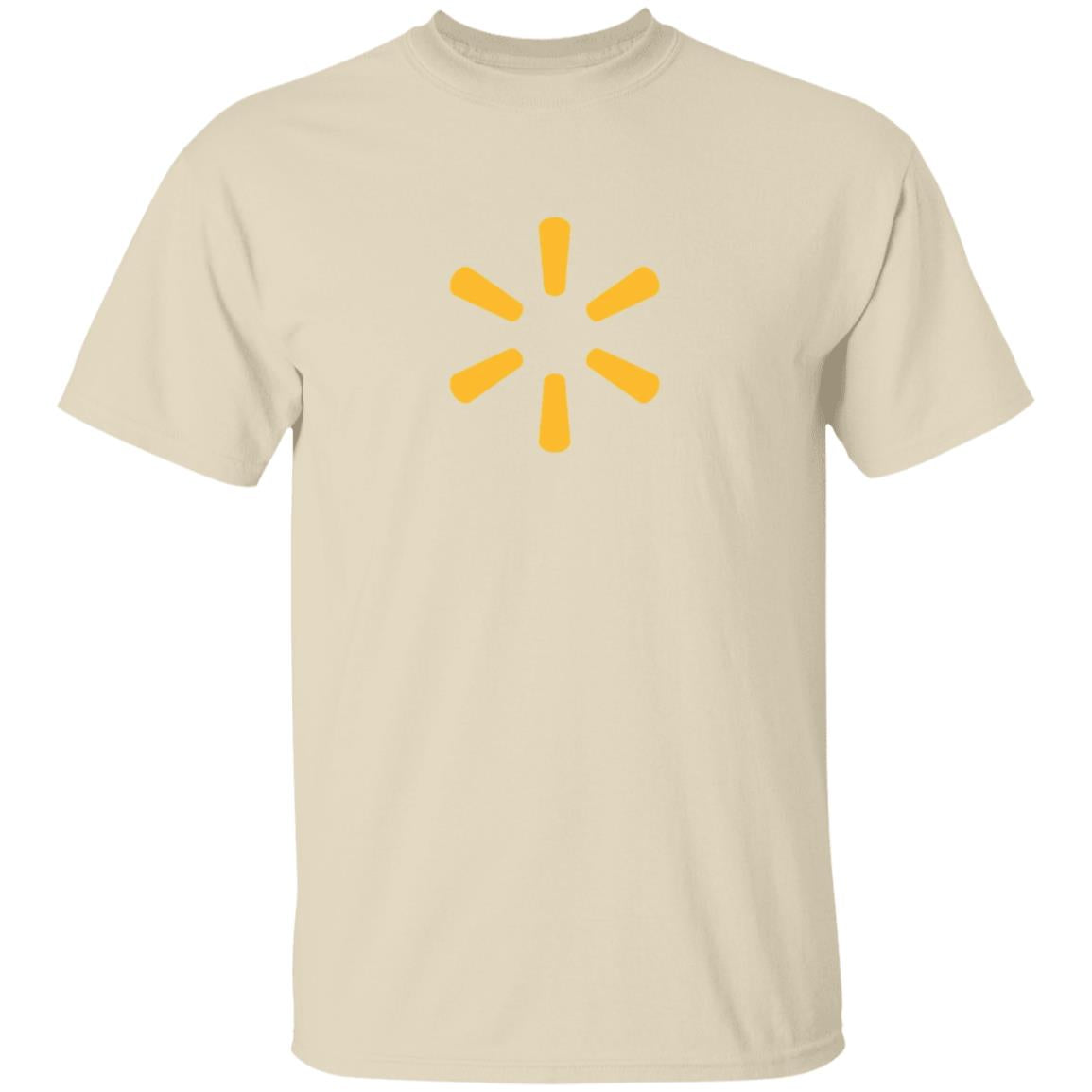 Mens Neutral Walmart Spark Yellow Logo T Shirt Food Delivery Merch, Front