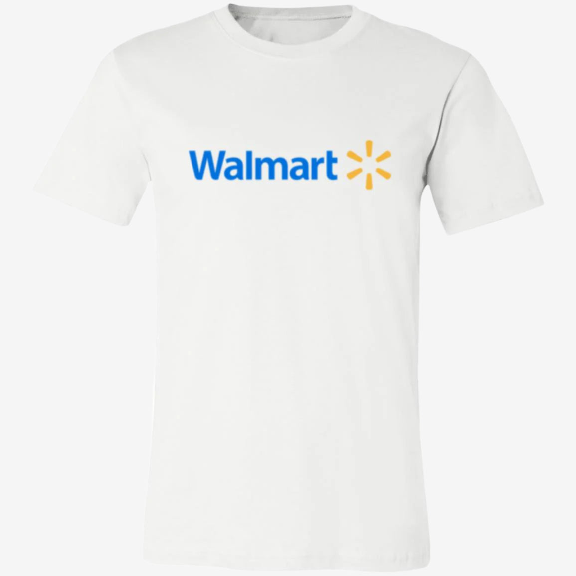 Womens White Walmart Spark Logo T Shirt Food Delivery Merch, Front