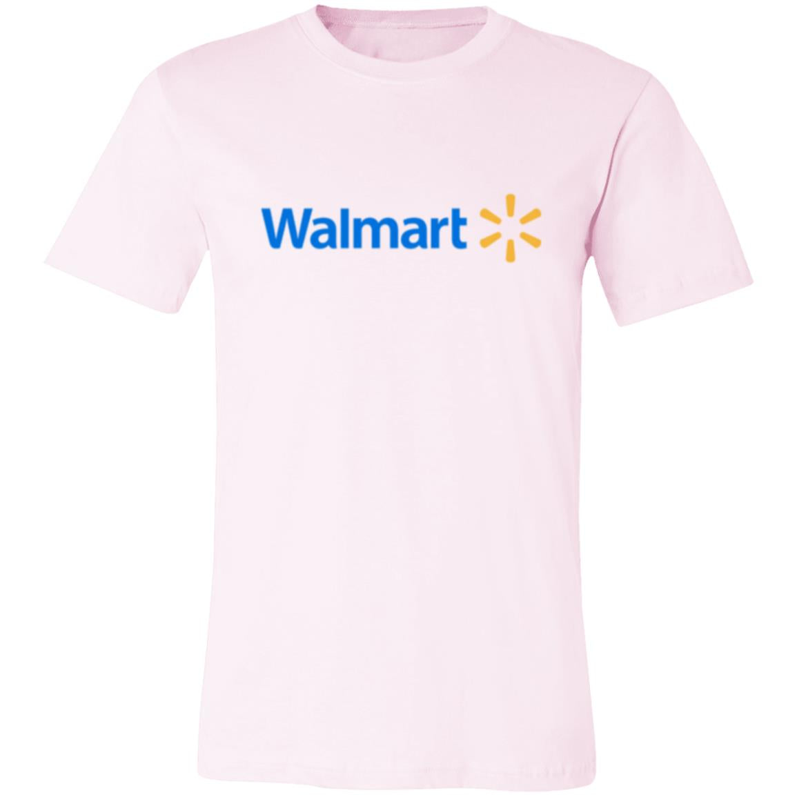 Womens Pink Walmart Spark Logo T Shirt Food Delivery Merch, Front