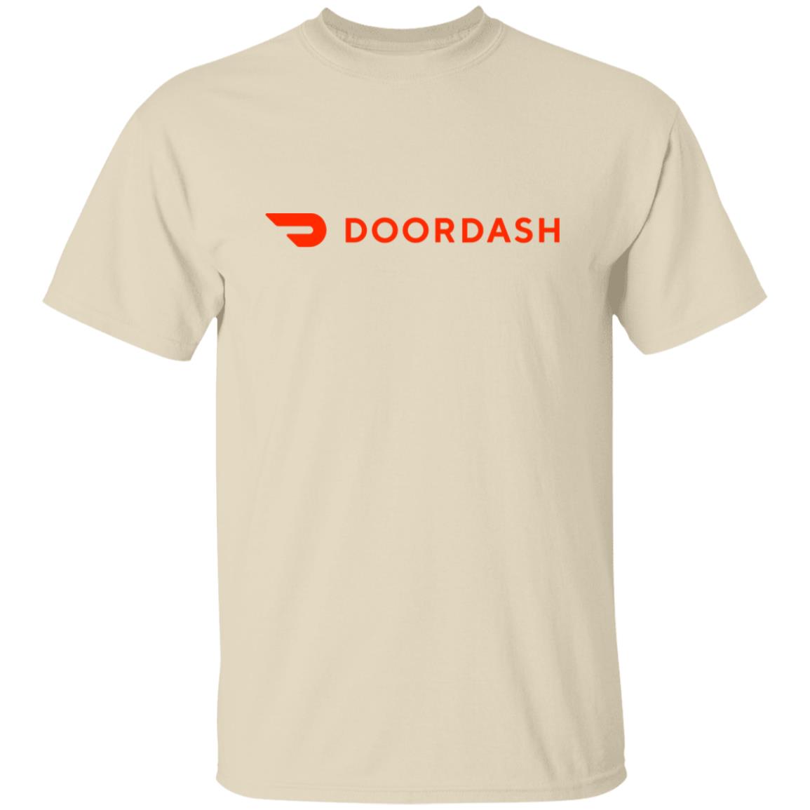 Mens Neutral Doordash Red Logo T Shirt Food Delivery Merch, Front