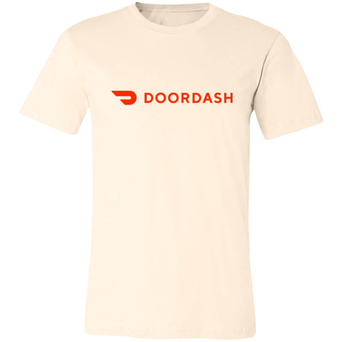 womens neutral doordash t shirt, front
