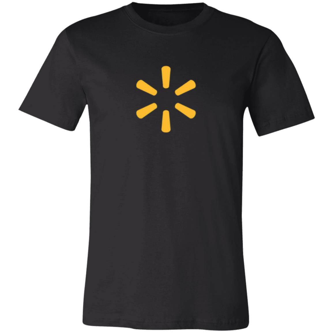 Womens Black Walmart Spark Logo T Shirt Food Delivery Merch, Front