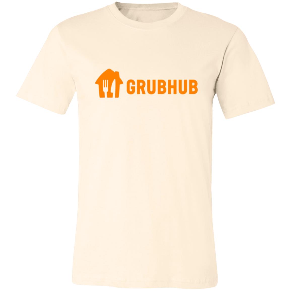 Womens Neutral Grubhub Orange Logo T Shirt Food Delivery Merch, Front