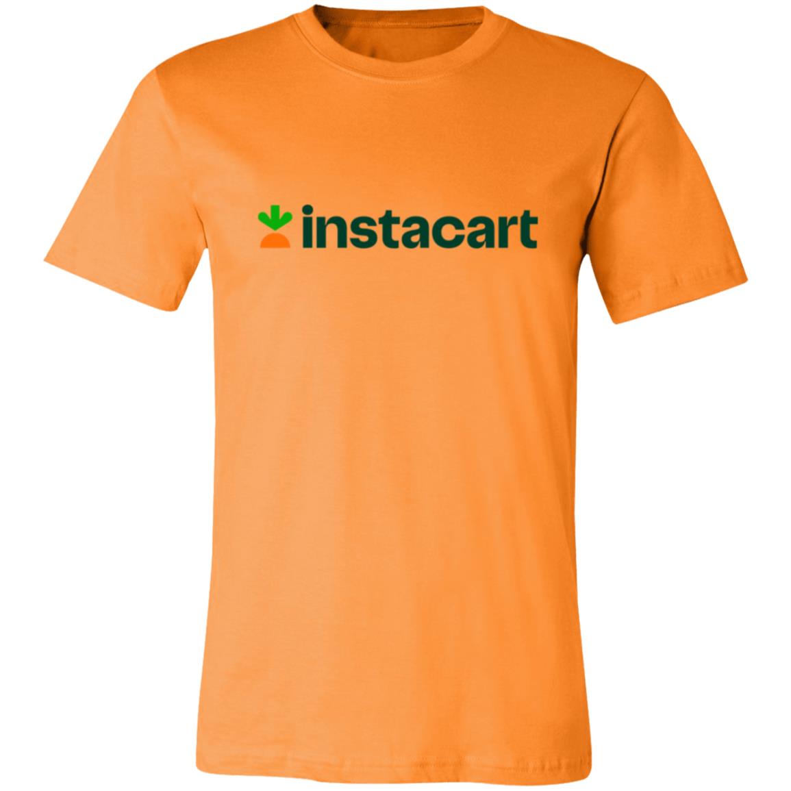Womens Orange Instacart Logo T Shirt Food Delivery Merch, Front 