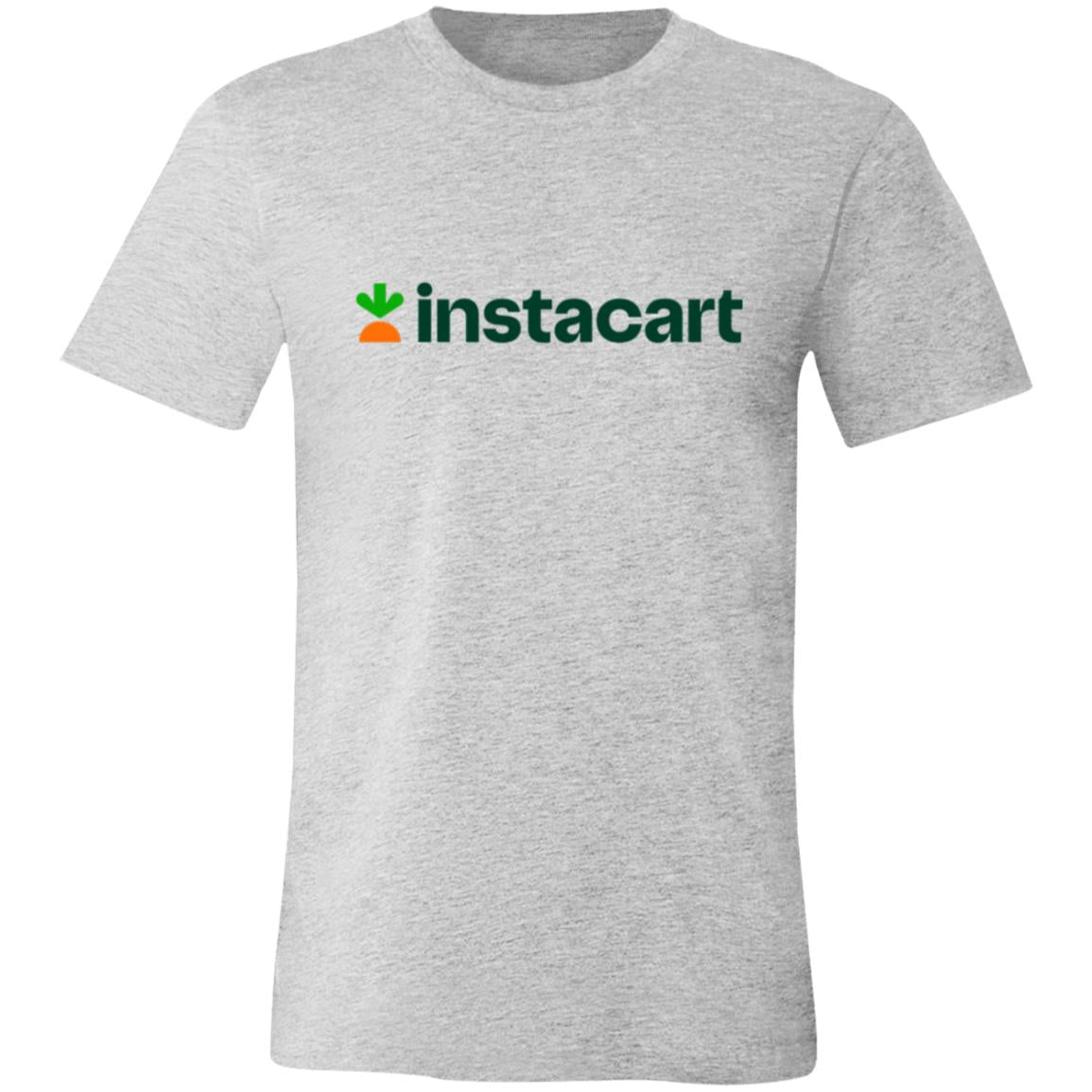 Womens Green Instacart Logo T Shirt Food Delivery Merch, Front