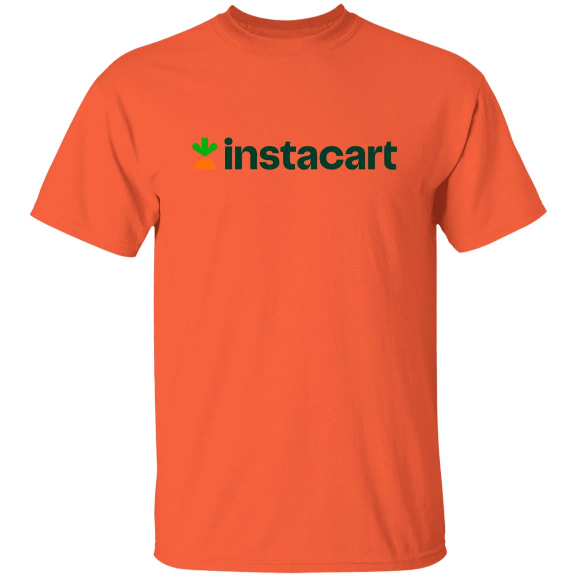 Mens  Instacart Brand Logo T Shirt Food Delivery Merch, Front