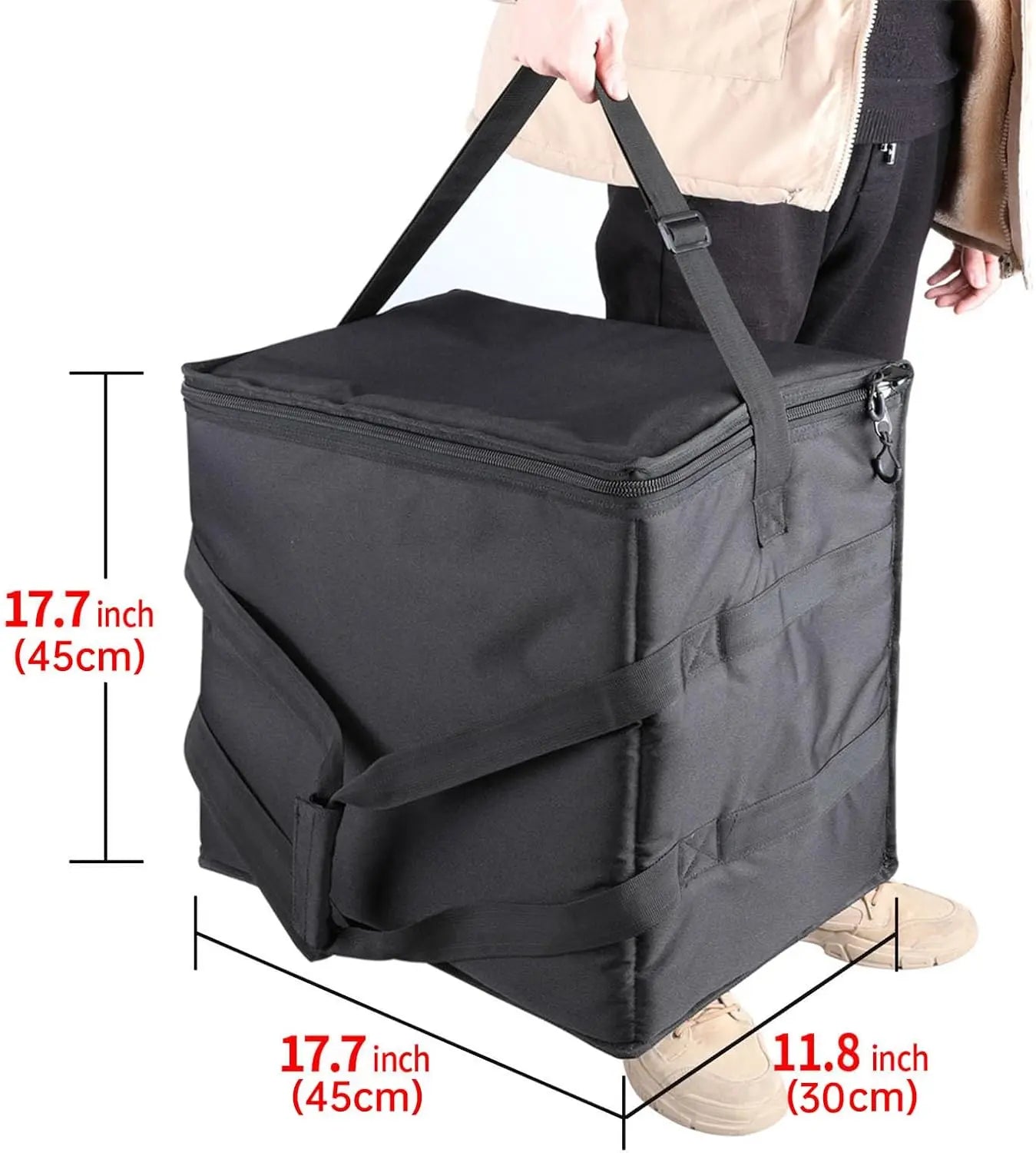 Insulated Heated Delivery Bag with Handle - Portable Microwave Food Warmer, Collapsable Grocery Boxes - Picnic Lunch Pizza Container for Food Transport  (Not For Purchase) Amazon Only!