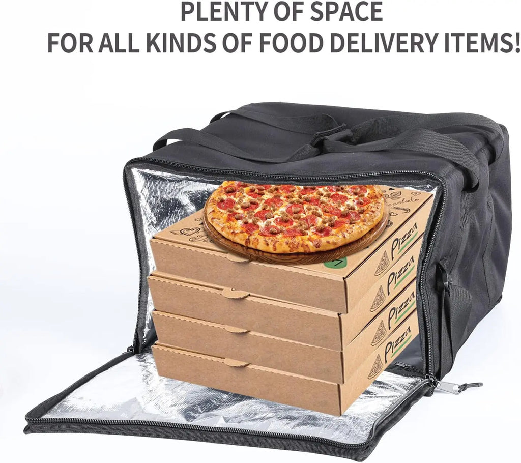Insulated Heated Delivery Bag with Handle - Portable Microwave Food Warmer, Collapsable Grocery Boxes - Picnic Lunch Pizza Container for Food Transport  (Not For Purchase) Amazon Only!