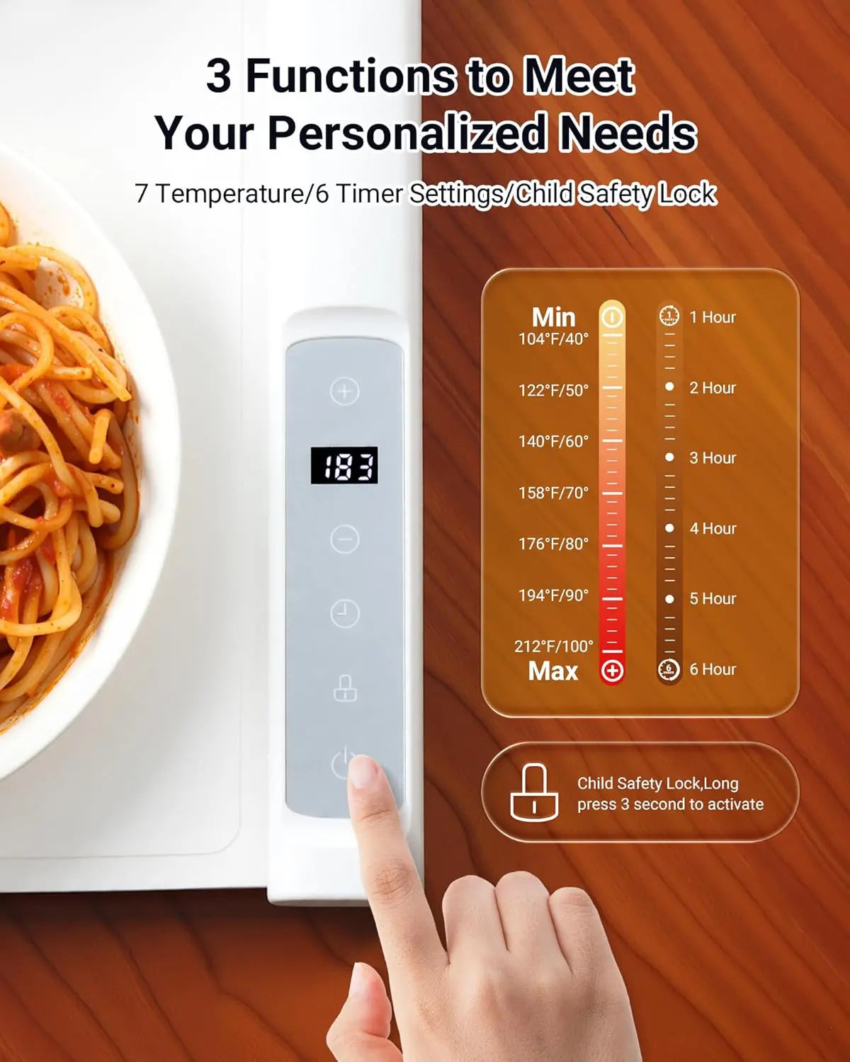 Warming Mat for Food Extra Large, Extendable Food Warming Mat, Electric Warming Tray for Buffets Party with 7 Adjustable Temperature, 6 Timer, Silicone Food Warmer for Parties Home Countertop  (Not For Purchase) Amazon Only!