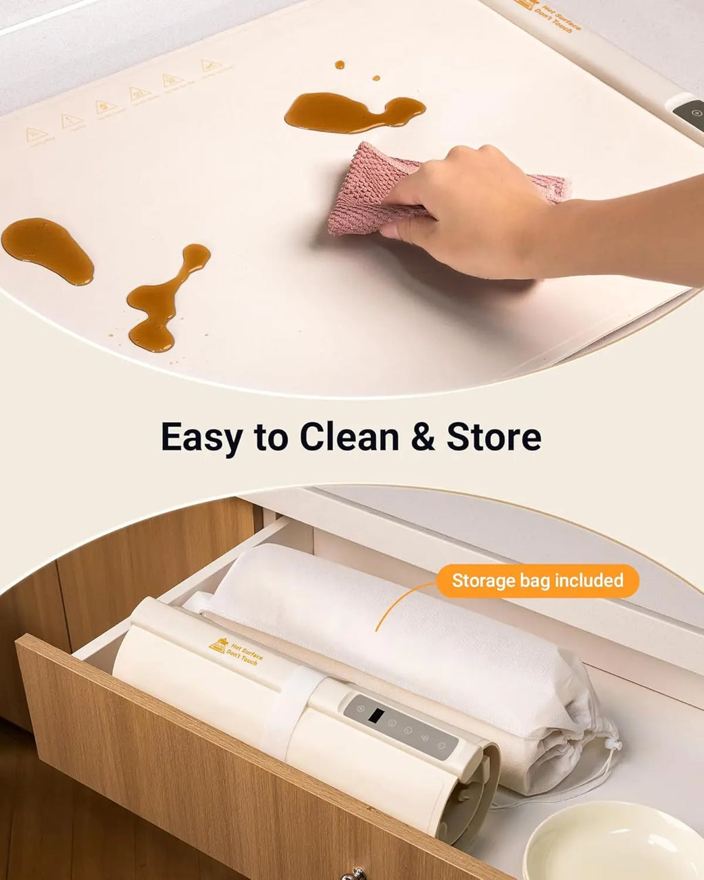 Warming Mat for Food Extra Large, Extendable Food Warming Mat, Electric Warming Tray for Buffets Party with 7 Adjustable Temperature, 6 Timer, Silicone Food Warmer for Parties Home Countertop  (Not For Purchase) Amazon Only!