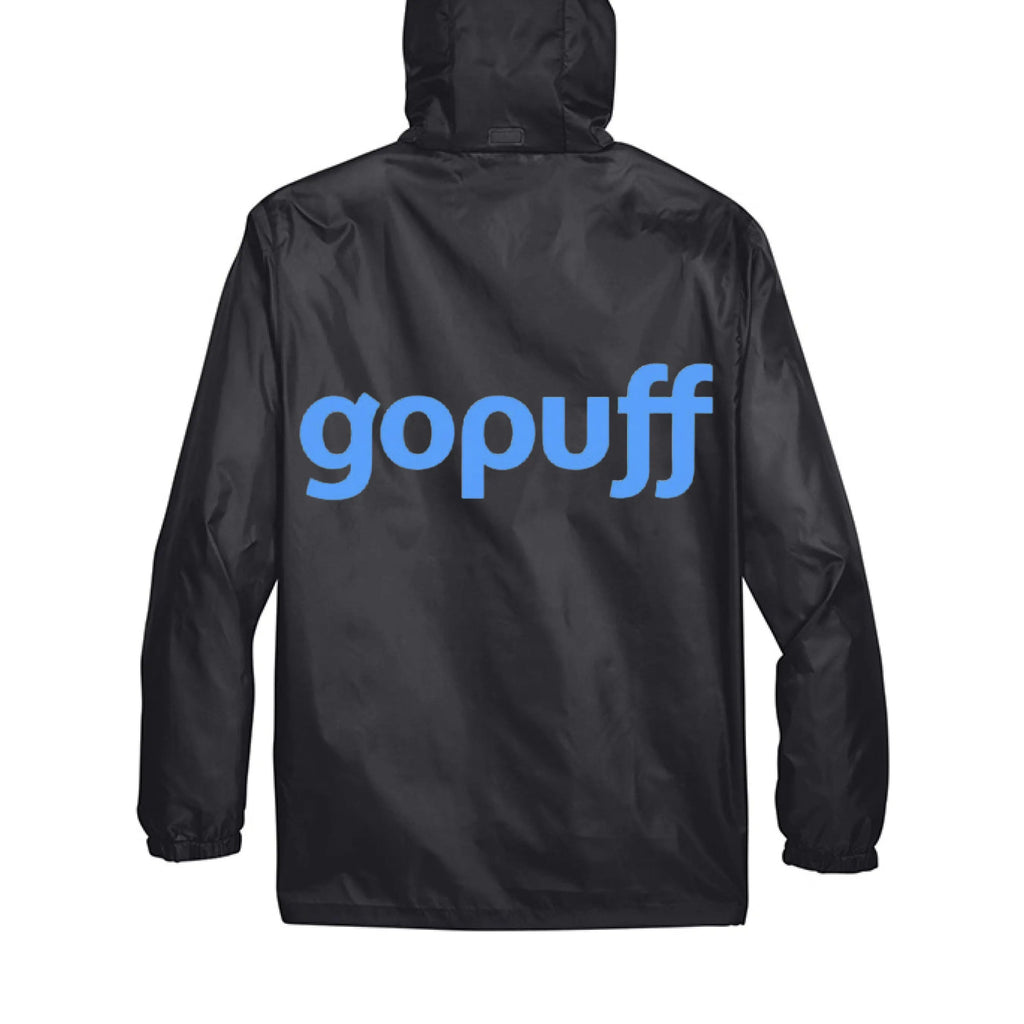 gopuff rain jacket BLACK - BACK