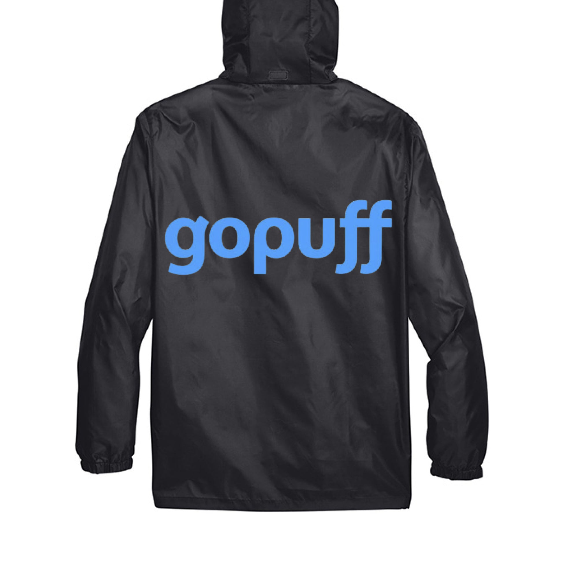 gopuff rain jacket BLACK - BACK
