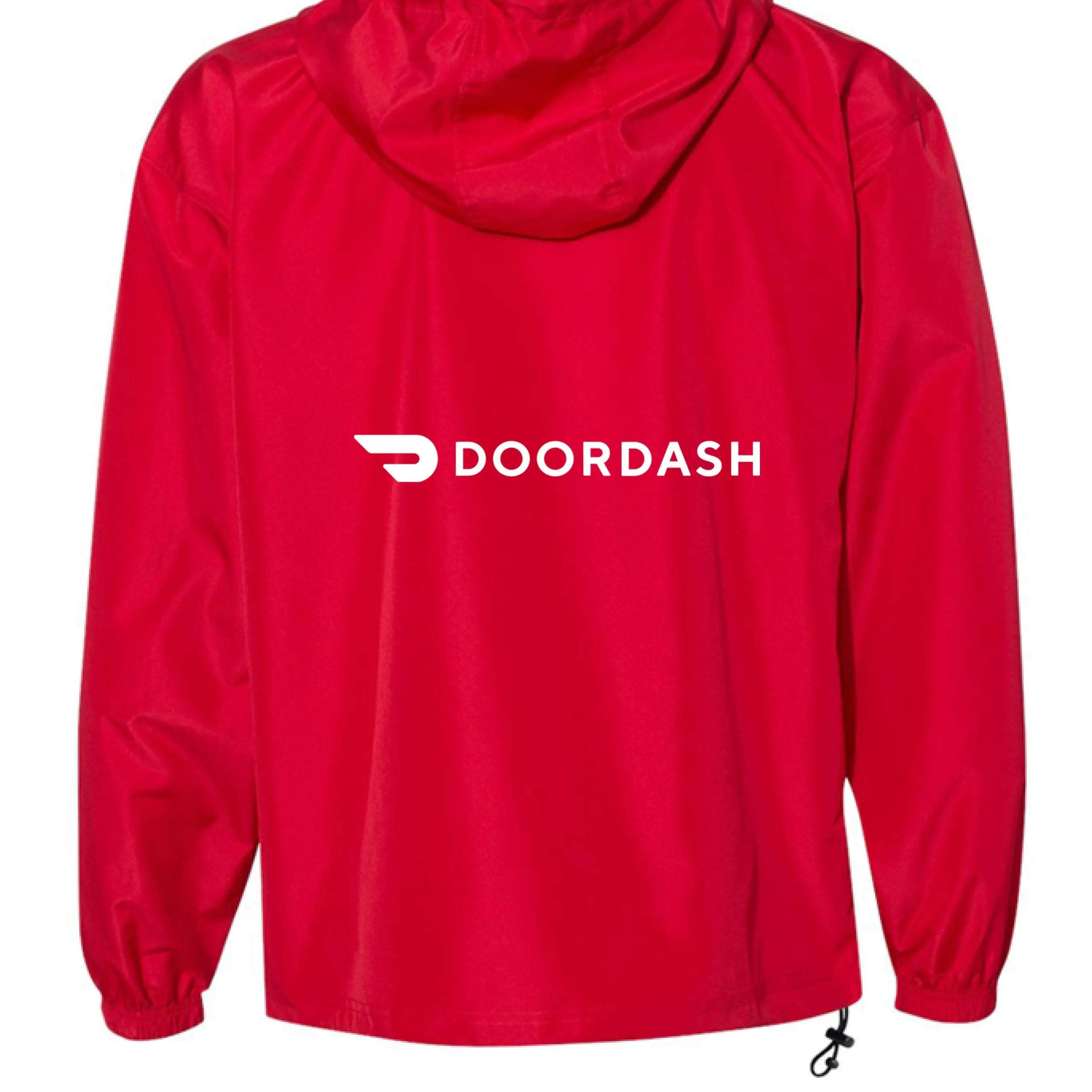 Doordash Rain Jacket Unisex - Food Delivery Apparel