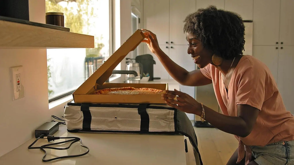 Homevative Electric Heated & Insulated Pizza & Food Delivery Bag. Home Outlet & Car Power Plugs Included, Holds 3 Large Pizza Boxes (Not For Purchase) Amazon Only!