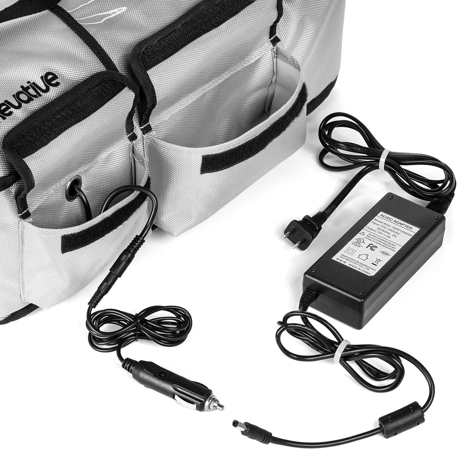 Homevative Electric Heated & Insulated Pizza & Food Delivery Bag. Home Outlet & Car Power Plugs Included, Holds 3 Large Pizza Boxes (Not For Purchase) Amazon Only!