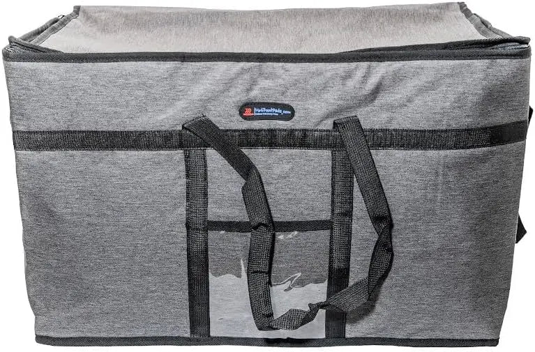 Electric Heated Insulated Food Delivery Bag, Pizza Delivery Bags for Hot and cold Food Large Reusable (Delivery Bag + Heating Pad) (23"x14"x15")  (Not For Purchase) Amazon Only!