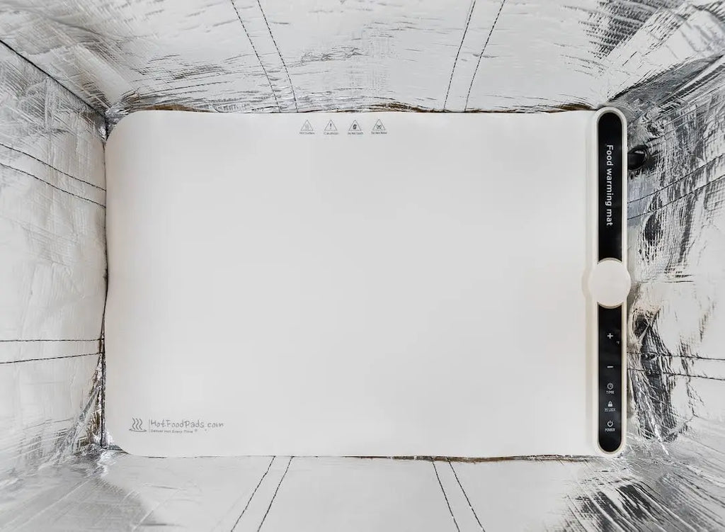 Electric Heated Insulated Food Delivery Bag, Pizza Delivery Bags for Hot and cold Food Large Reusable (Delivery Bag + Heating Pad) (23"x14"x15")  (Not For Purchase) Amazon Only!