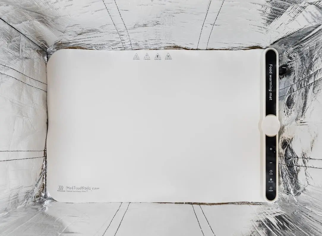 Electric Heated Insulated Food Delivery Bag, Pizza Delivery Bags for Hot and cold Food Large Reusable (Delivery Bag + Heating Pad) (23"x14"x15")  (Not For Purchase) Amazon Only!