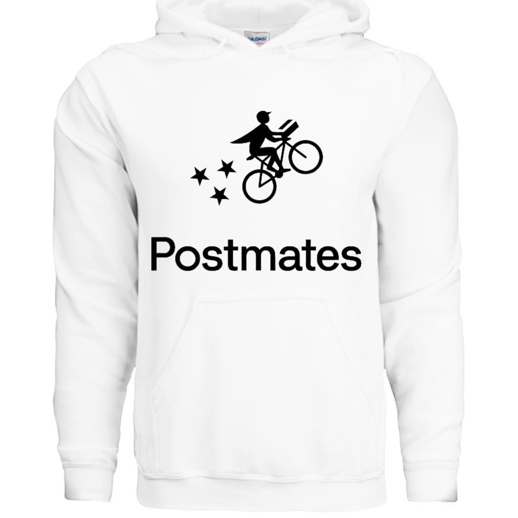 Postmates Hoodie WHITE - FRONT