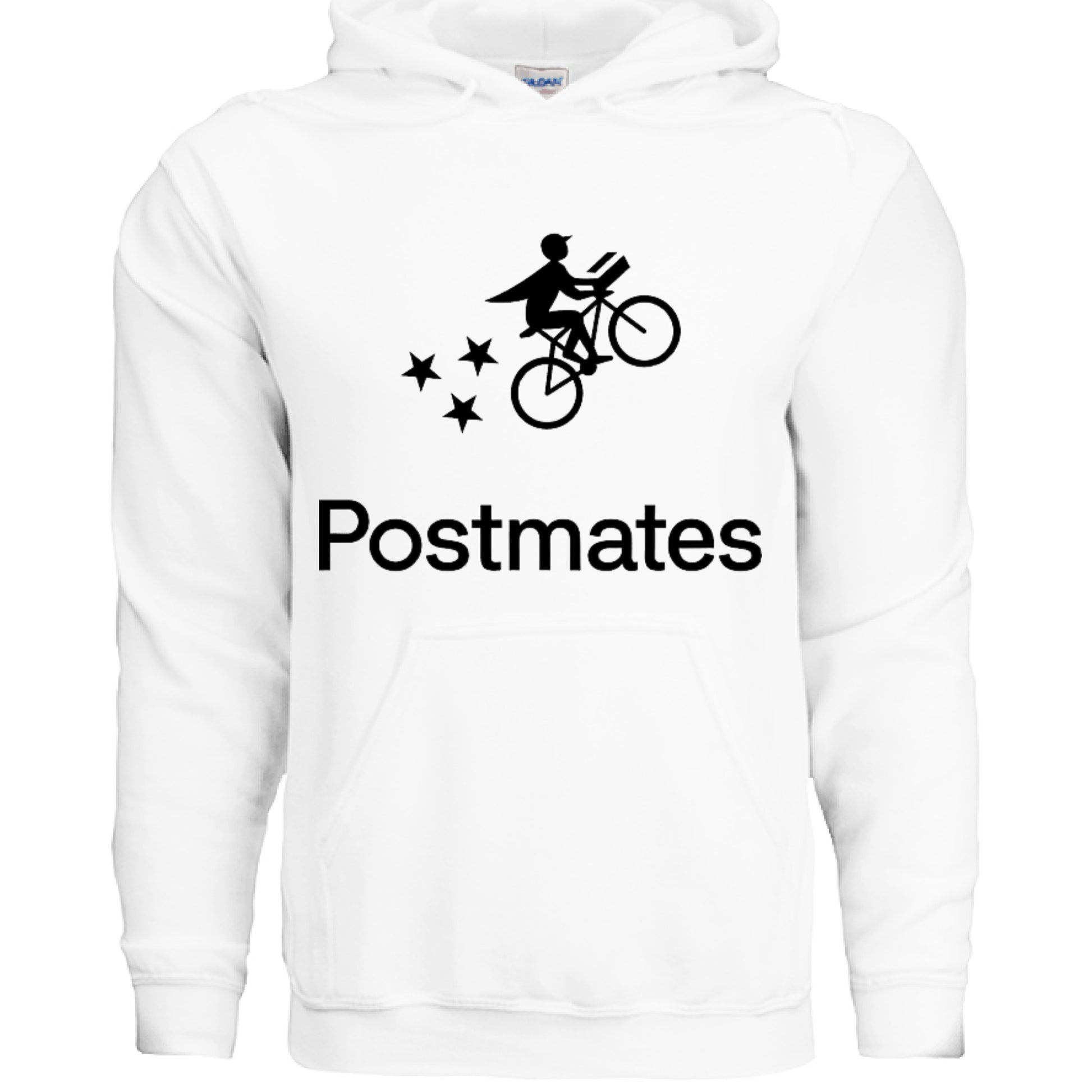 Postmates Hoodie WHITE - FRONT