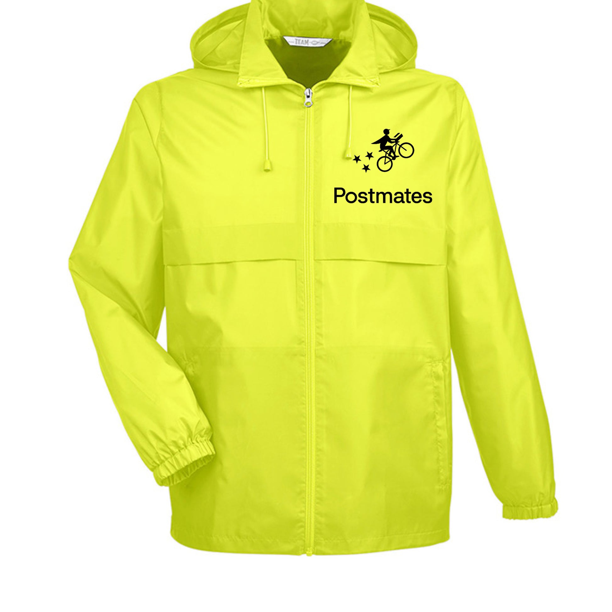 postmates rain jacket SAFETY YELLOW - FRONT