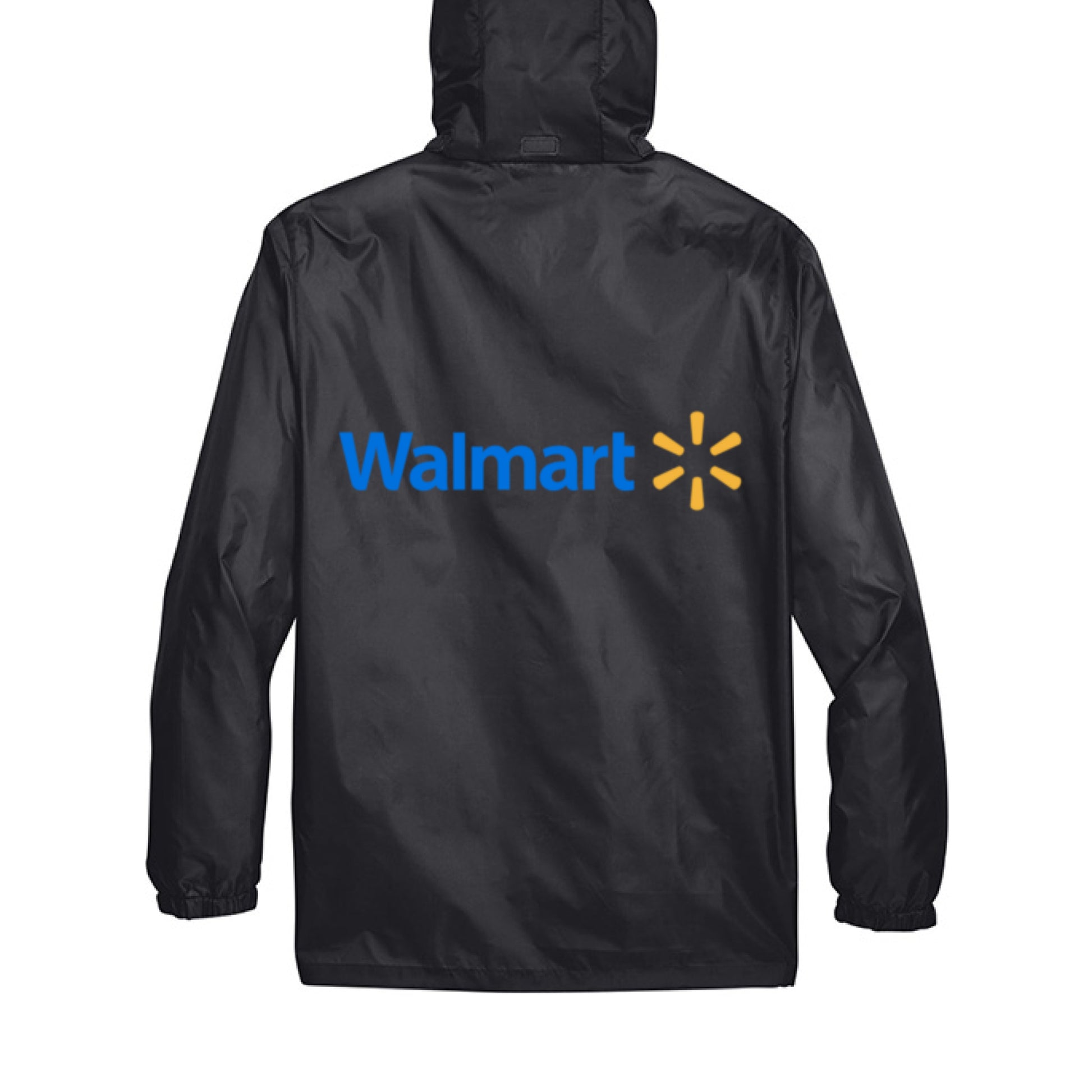 walmart spark rain jacket BLACK - BACK