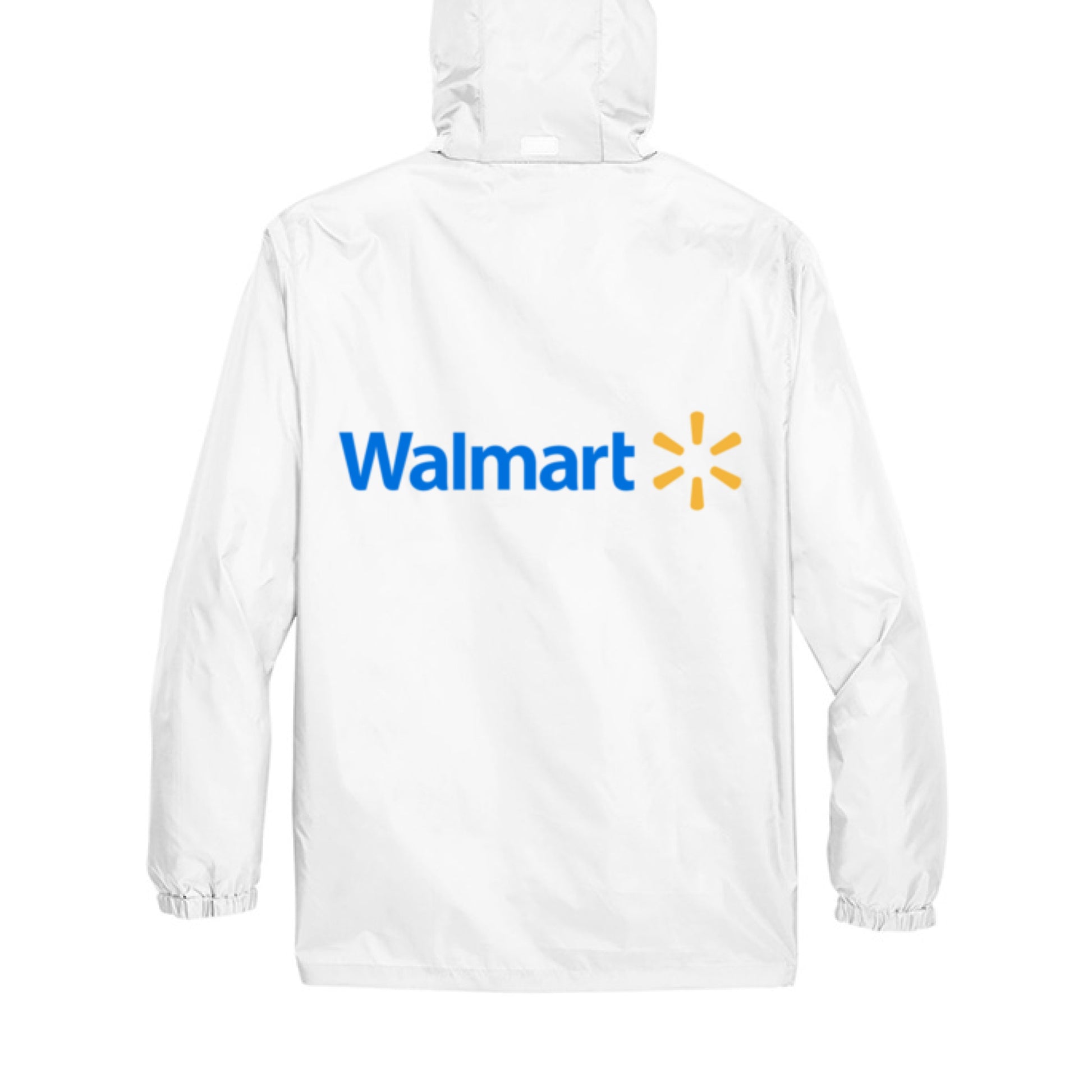 walmart spark rain jacket WHITE - BACK