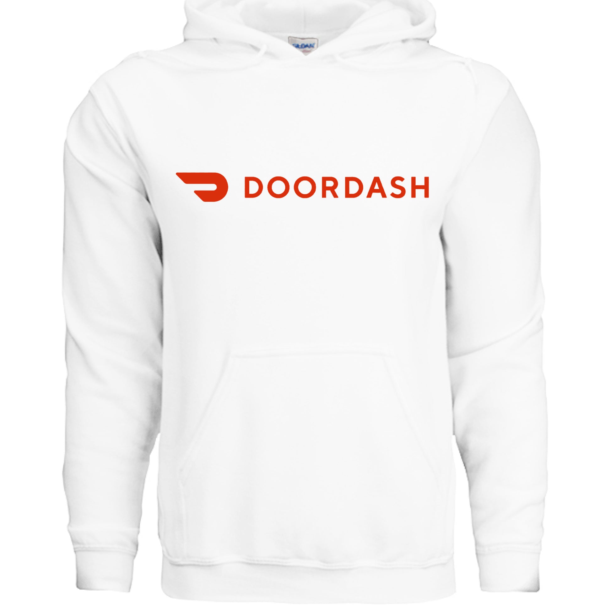 WHITE - FRONT doordash hooodie