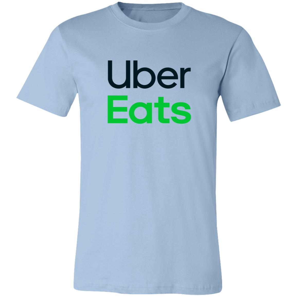 WOMENS UBER EATS BABY BLUE FRONT