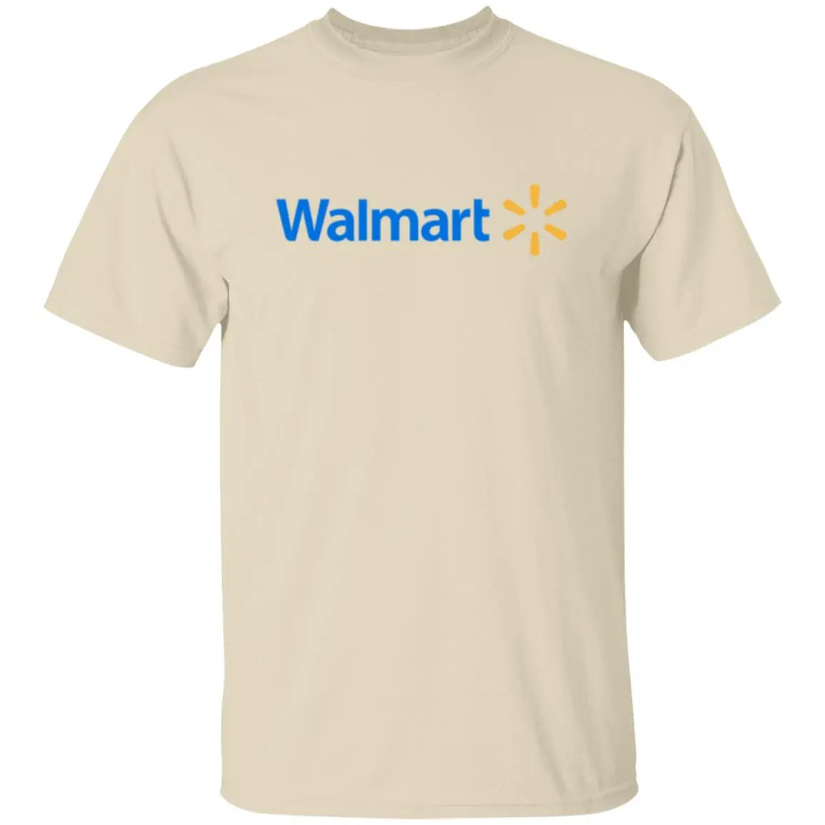 Mens Neutral Walmart Spark Yellow Logo T Shirt Food Delivery Merch, Front